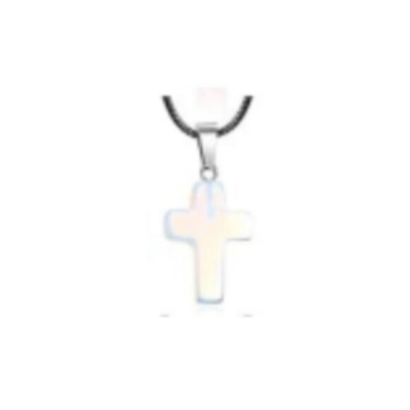 Cross Gemstone Pendant Charms Cross Quartz Crystal Charms for Necklace Earrings - Picture 1 of 1